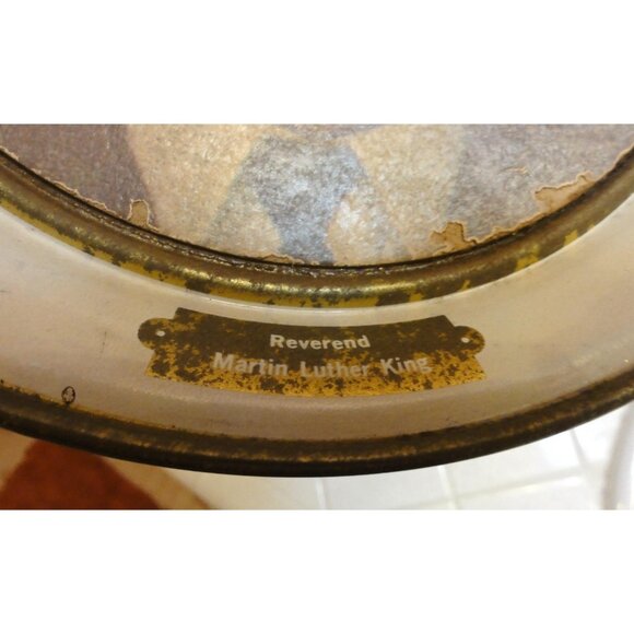 Vintage Reverend Martin Luther King Metal Wall Hanging Plate I have a dream - Picture 9 of 10